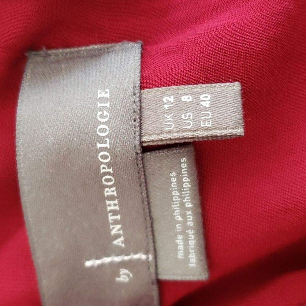 Anthropologie Monte Raspberry Velvet Mini Skirt - Picture 4 of 16